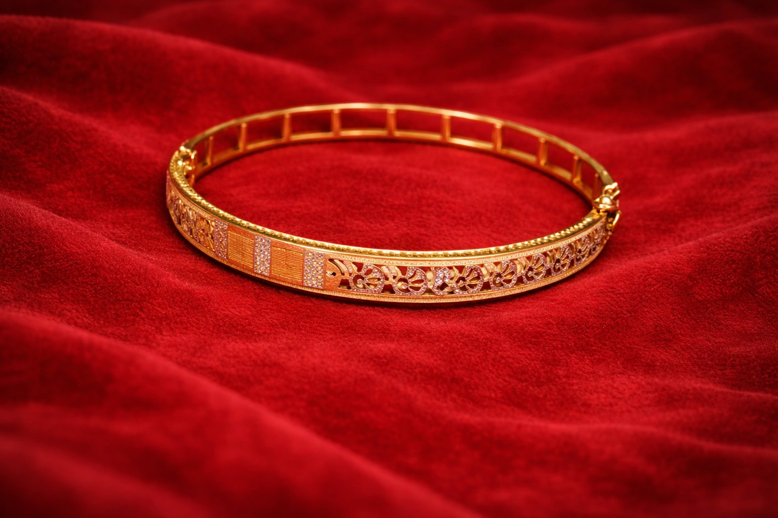 Ornate Gold Bangle